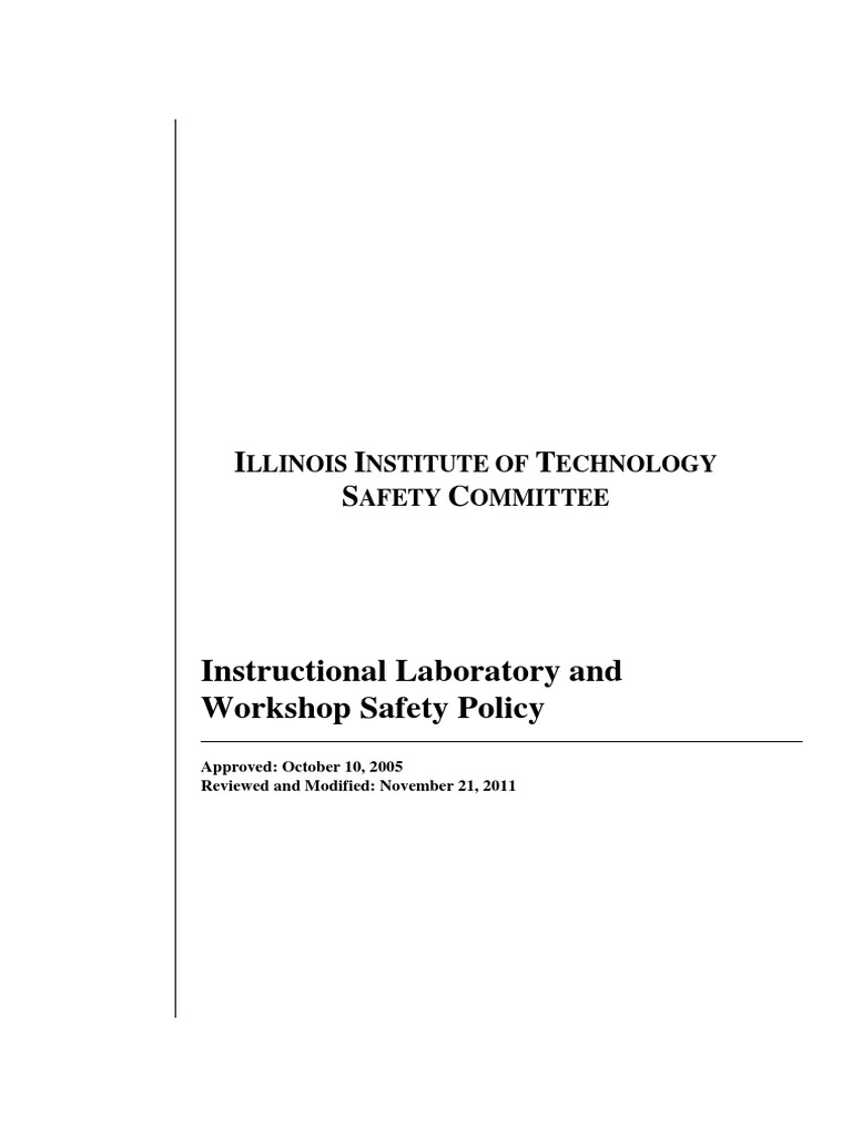 Instructional Laboratory | Laboratories | Personal Protective Equipment