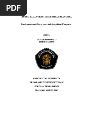 Ruang Baca Vokasi Universitas Brawijaya