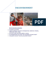 Environmental Protection Monologue