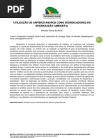 Anfíbios como bioindicadores