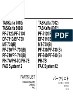 TaskAlfa 7002i - 8002i Parts List