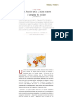 La Russie Et La Chine Contre L'empire Du Dollar, Par Manlio Dinucci