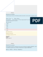 Químicas preguntas y respuestas sobre gases, reacciones y estequiometría