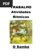 Trabalho sobre o samba