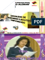 Etiqueta e Imagen Secretarial