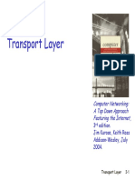 Transport Layer: Computer Networking: A Top Down Approach Featuring The Internet