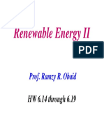 Renewable Energy II: Prof. Ramzy R. Obaid