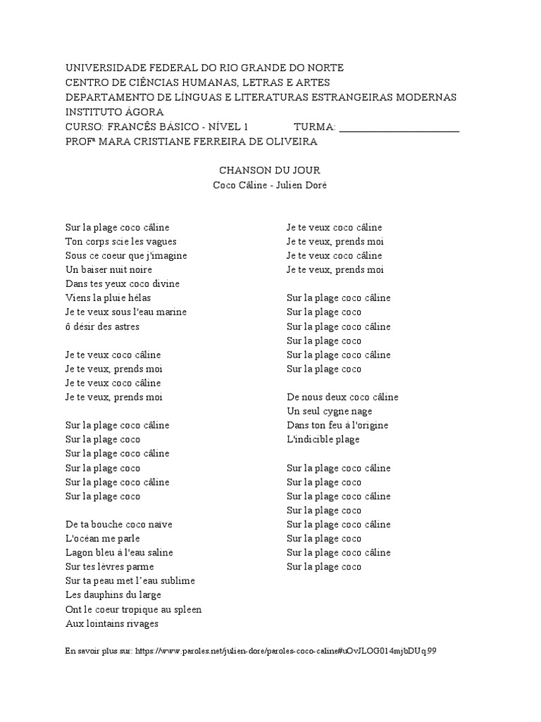 Coco Câline - Julien Doré