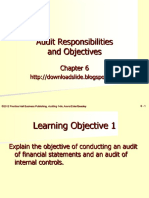 Audit Responsibilities and Objectives: ©2012 Prentice Hall Business Publishing, Auditing 14/e, Arens/Elder/Beasley 6 - 1