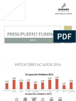 Presupuesto Turismo 2018