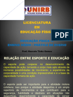 Esporte e Educacao Aula 10