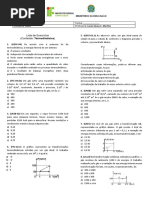 Lista 9 Termodinâmica