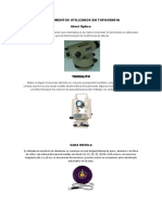 Instrumentos Utilizados en Topografia