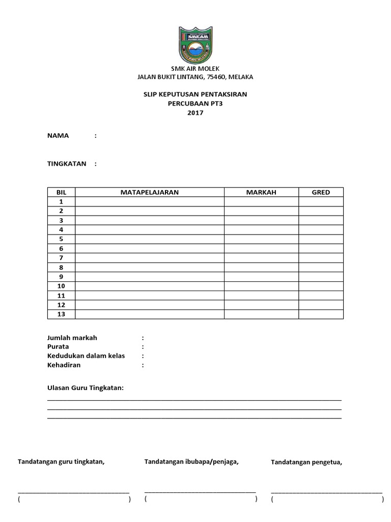 Slip Exam Percubaan pt3 PDF