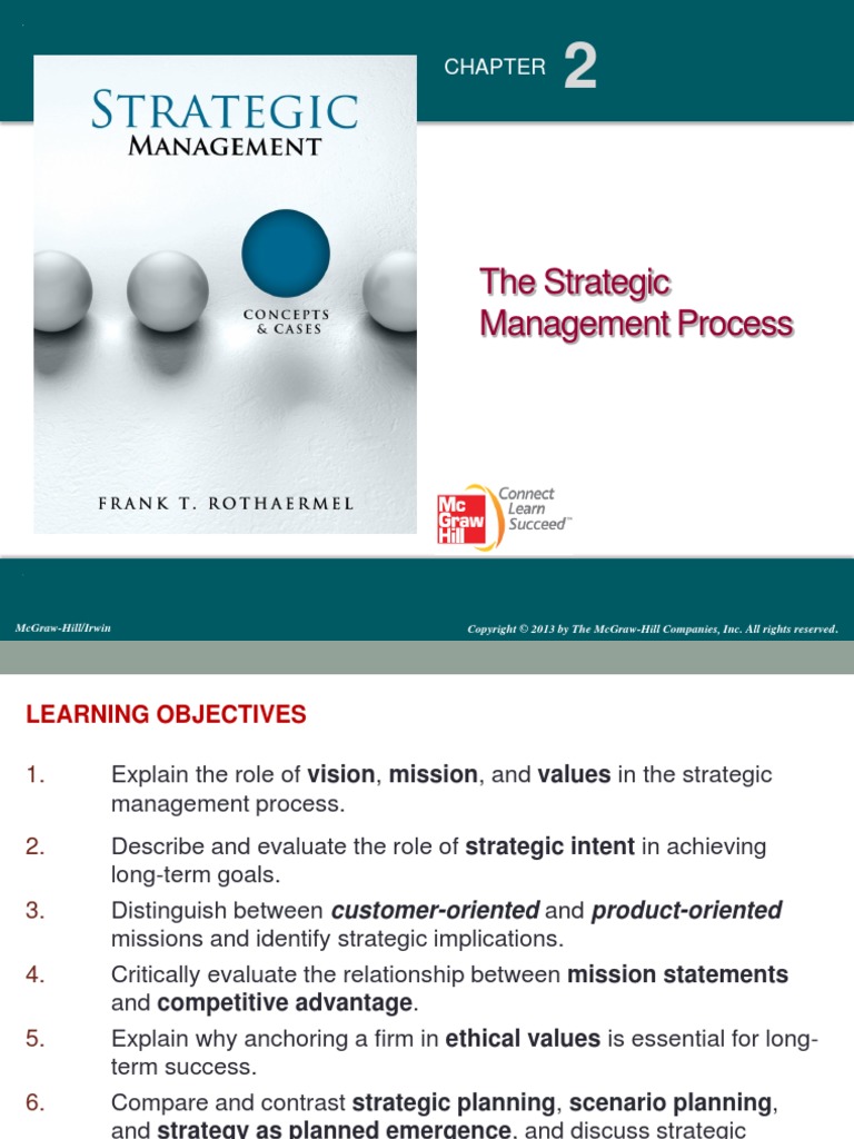 The Strategic Management Process: Mcgraw-Hill/Irwin | PDF | Strategic ...