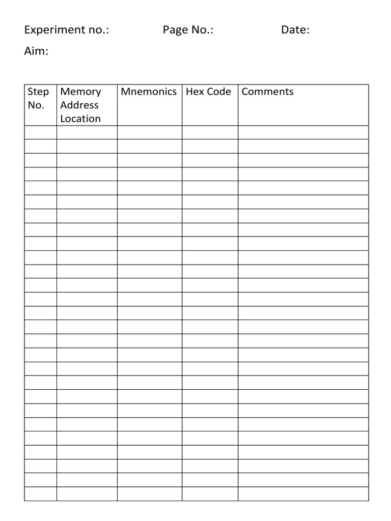Memory Address Mnemonics Guide | PDF | Art