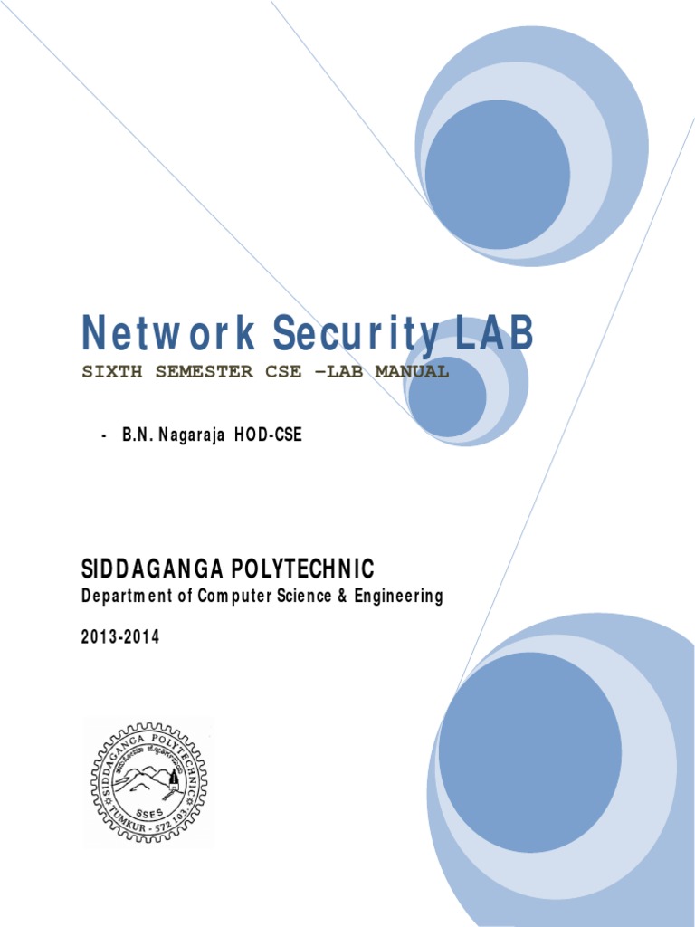 Network Security LAB: Siddaganga Polytechnic | PDF | Port (Computer ...