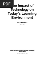 Download The Impact of Technology on Learning Environmnent by Ahmad Ali SN35904481 doc pdf