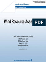 Wind Resource Assessment: James Adams, Director of Project Services