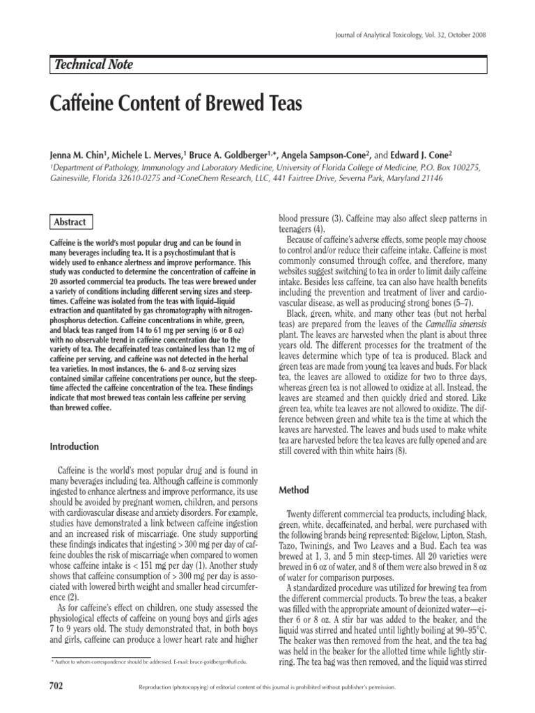 tearesearch.pdf Caffeine Tea