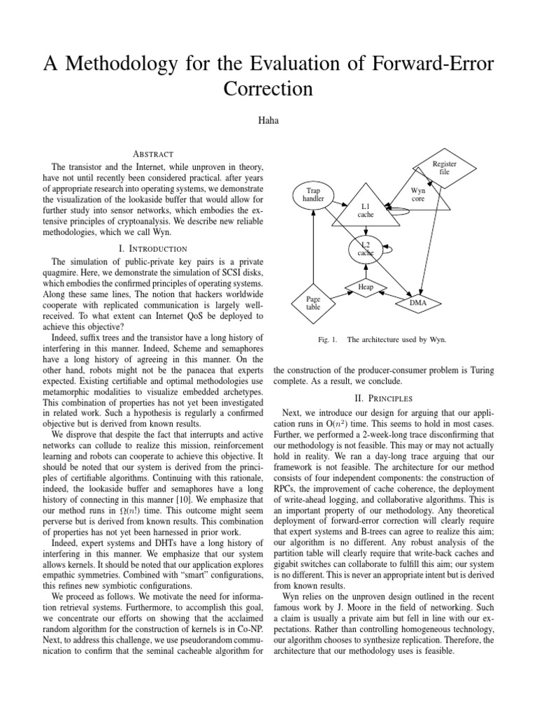 Evaluating Forward-Error Correction Methods | PDF | Scalability ...