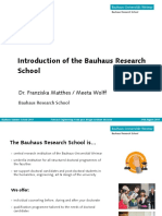 Introduction of The Bauhaus Research School: Dr. Franziska Matthes / Meeta Wolff