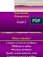 Total Quality Management: Goal 2