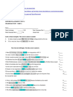 Learn English Placement Test Grammar Exercises