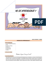 UNIDAD DE APRENDIZAJE   1° -  SETIEMBRE