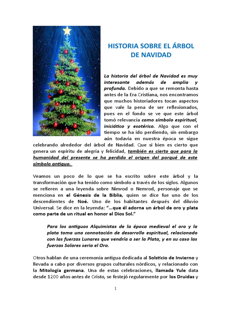 Orígenes del Árbol de Navidad | PDF | Navidad | Teatro, image size:768x1024