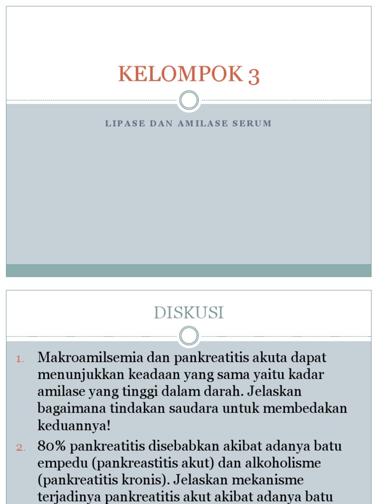 Kelompok 3 Amilase Dan Lipase Pdf