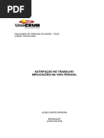 Afetividade Negativa e Locus de Controle - Satisfação No Trabalho
