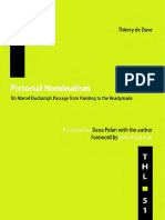 Duve Thierry de Pictorial Nominalism On Marcel Duchamps Passage From Painting To The Readymade PDF