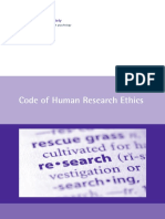 Code of Human Research Ethics (2014)