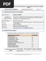 FISPQ ACIDO CLORIDRICO