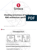 Checking Correctness of Hardware RNG Architecture Specifications