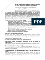 R.M #482-2005 Minsa Que Es El Haccp