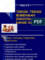 Teknik-Teknik Bimbingan Individu Kanak-Kanak