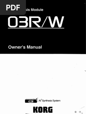 Korg 03rw Owners Manual Pdf