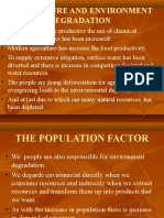 Agriculture and Environment Degradation