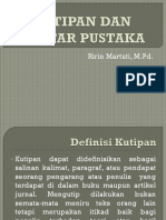 Kutipan Dan Daftar Pustaka