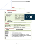 Sesiones de Aprendizaje Agosto - 4° T