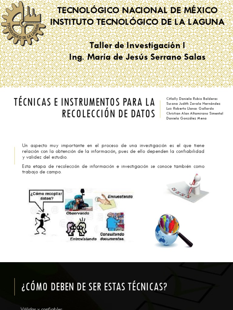 Técnicas de Recolección de Datos en Investigación | PDF | Cuestionario ...