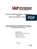 Calidad Microbiológica de Productos Cárnicos Analizados en El Laboratorio de Microbiología de Alimentos