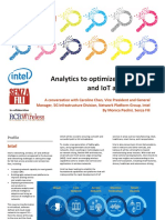 Analytics To Optimize Enterprise and Iot Applications: Intel