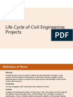 Life Cycle of Civil Engineering Projects