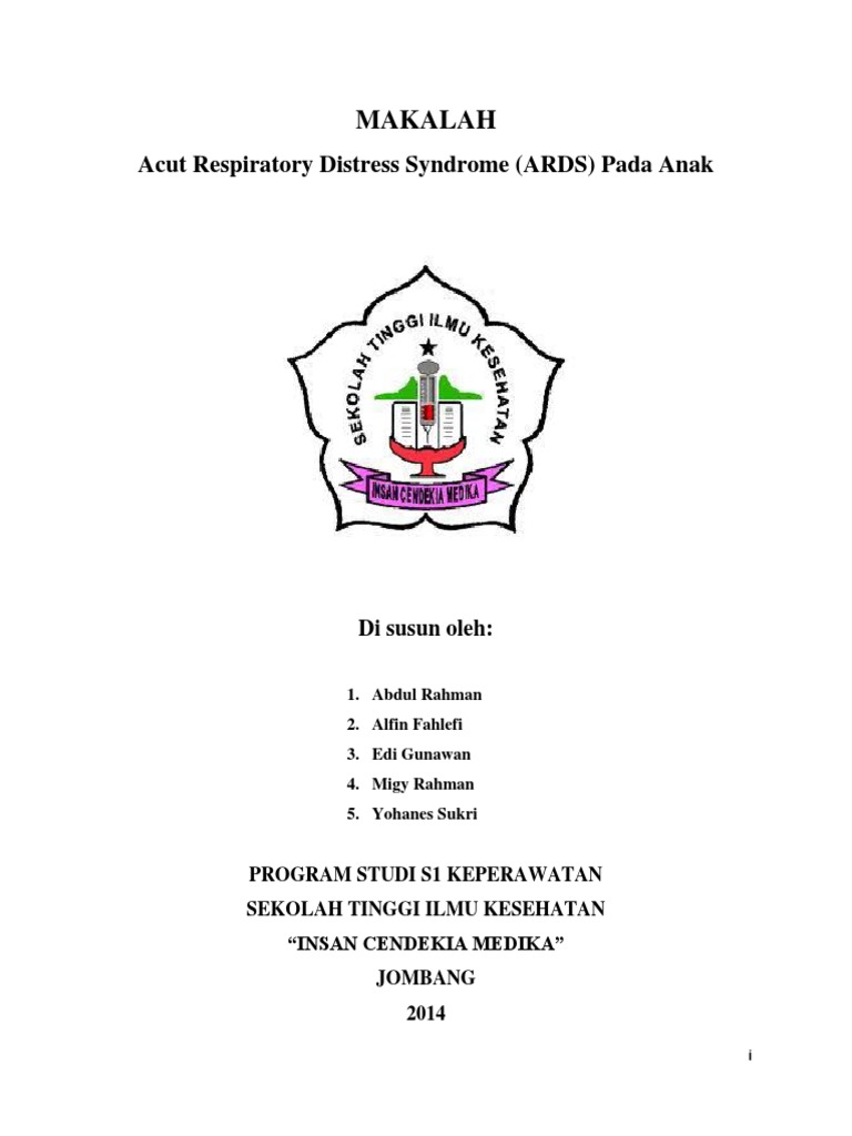 MAKALAH Arsd Pada Anak | PDF | Pengembangan Diri | Kesehatan Holistik