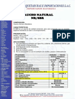 Caucho Estireno Butadieno NR/SBR propiedades y aplicaciones