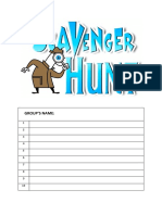 Scavenger Hunt