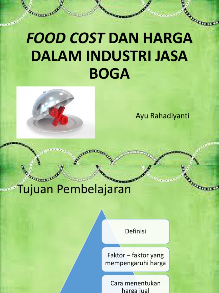 Food Cost Dan Harga Dalam Industri Jasa Boga | PDF